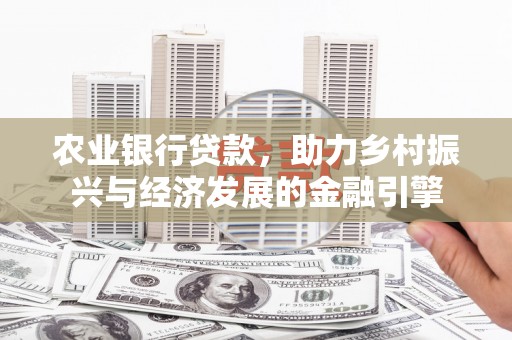 泸水农业银行贷款，助力乡村振兴与经济发展的金融引擎
