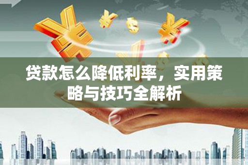 泸水贷款怎么降低利率，实用策略与技巧全解析