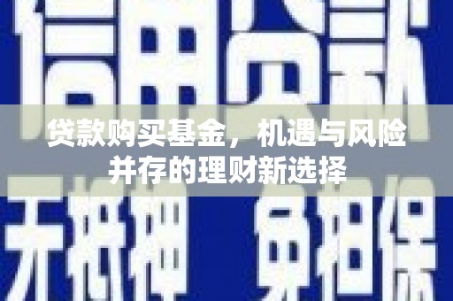 泸水贷款购买基金，机遇与风险并存的理财新选择