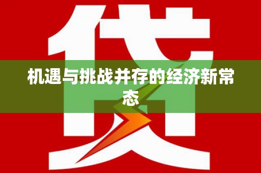 泸水机遇与挑战并存的经济新常态