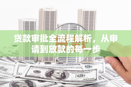 泸水贷款审批全流程解析，从申请到放款的每一步