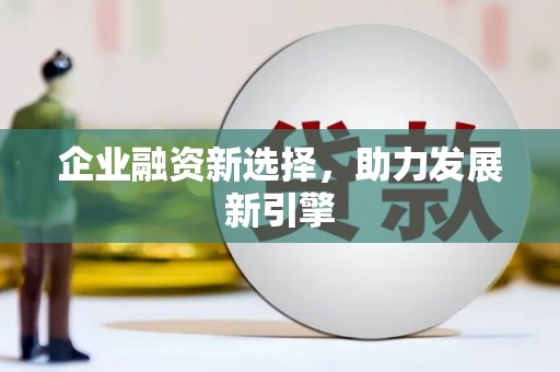泸水企业融资新选择，助力发展新引擎