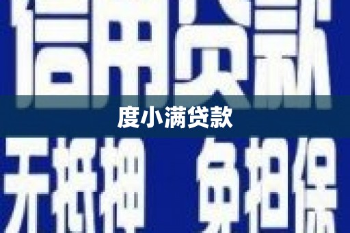 泸水度小满贷款