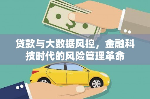 泸水贷款与大数据风控，金融科技时代的风险管理革命