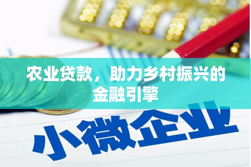 泸水农业贷款，助力乡村振兴的金融引擎
