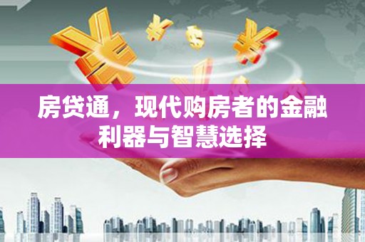 泸水房贷通，现代购房者的金融利器与智慧选择