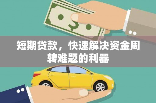 泸水短期贷款，快速解决资金周转难题的利器