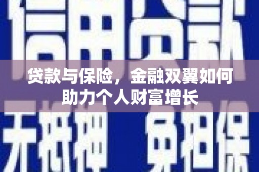 泸水贷款与保险，金融双翼如何助力个人财富增长