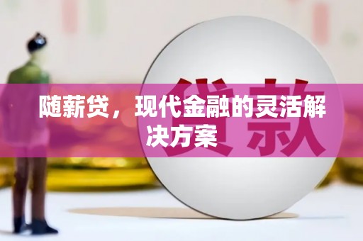 泸水随薪贷，现代金融的灵活解决方案