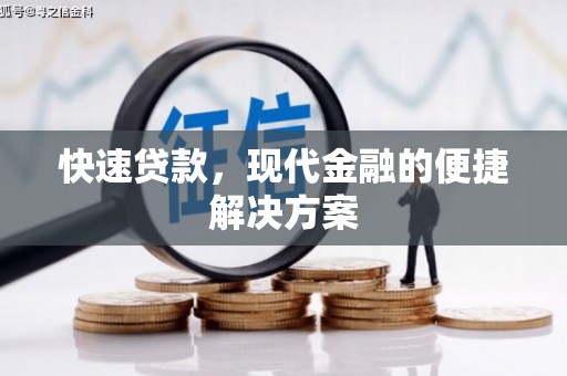 泸水快速贷款，现代金融的便捷解决方案