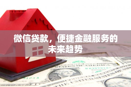 泸水微信贷款，便捷金融服务的未来趋势