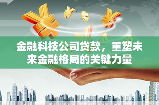 泸水金融科技公司贷款，重塑未来金融格局的关键力量