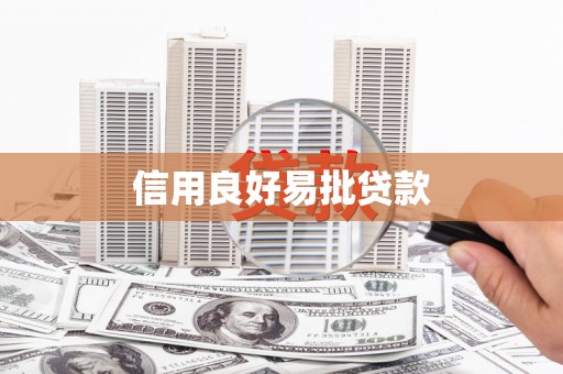 泸水信用良好易批贷款