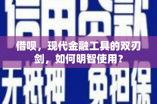 泸水借呗，现代金融工具的双刃剑，如何明智使用？