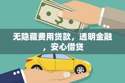 泸水无隐藏费用贷款，透明金融，安心借贷