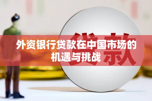 泸水外资银行贷款在中国市场的机遇与挑战