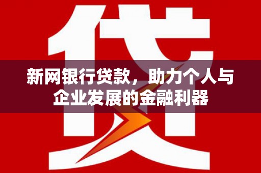 泸水新网银行贷款，助力个人与企业发展的金融利器