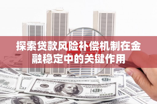 泸水探索贷款风险补偿机制在金融稳定中的关键作用