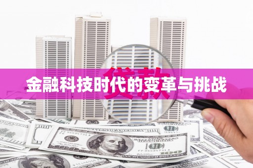 泸水金融科技时代的变革与挑战