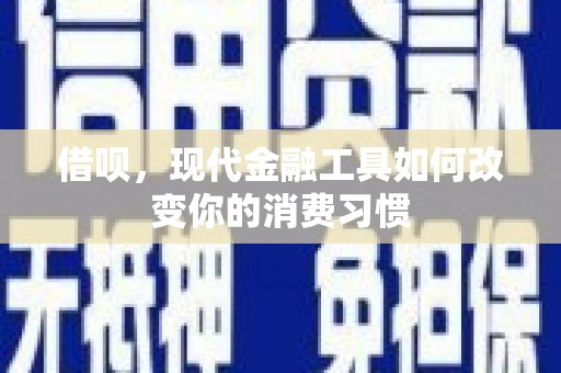 泸水借呗，现代金融工具如何改变你的消费习惯