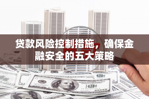 泸水贷款风险控制措施，确保金融安全的五大策略