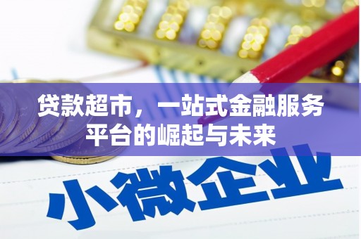 泸水贷款超市，一站式金融服务平台的崛起与未来