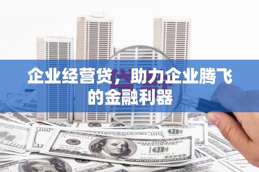 泸水企业经营贷，助力企业腾飞的金融利器
