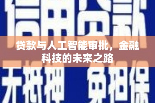泸水贷款与人工智能审批，金融科技的未来之路