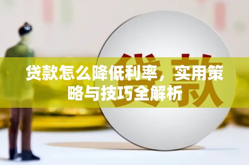 泸水贷款怎么降低利率，实用策略与技巧全解析