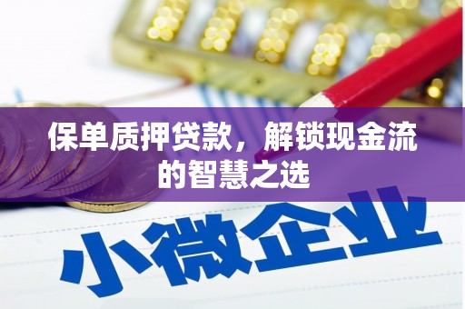 泸水保单质押贷款，解锁现金流的智慧之选