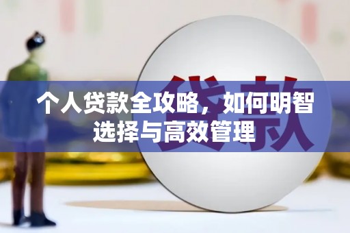 泸水个人贷款全攻略，如何明智选择与高效管理
