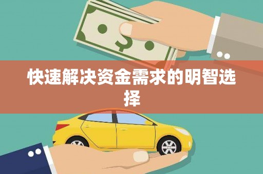 泸水快速解决资金需求的明智选择