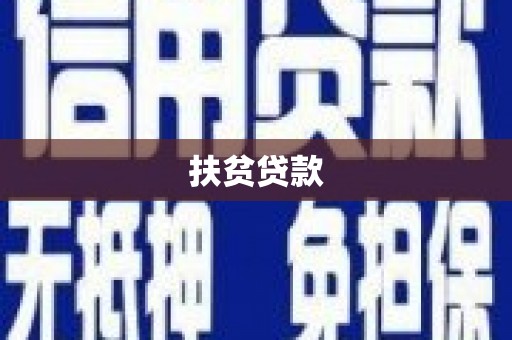 泸水扶贫贷款