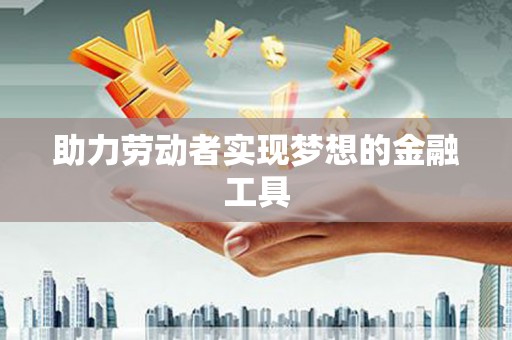 泸水助力劳动者实现梦想的金融工具