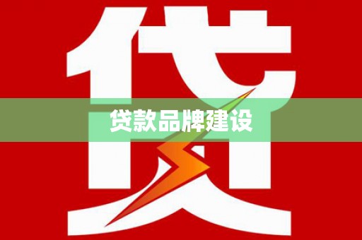 泸水贷款品牌建设