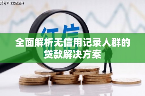 泸水全面解析无信用记录人群的贷款解决方案