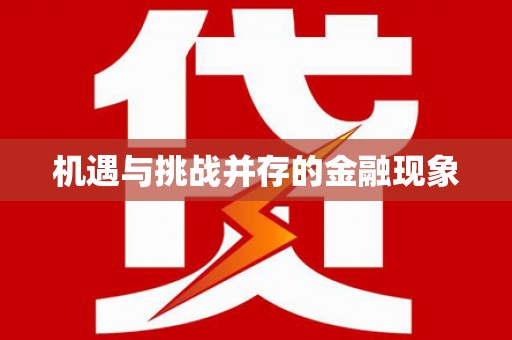 泸水机遇与挑战并存的金融现象